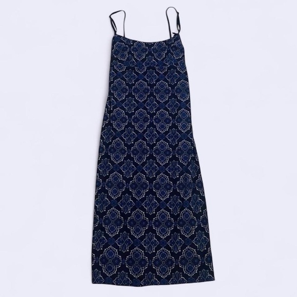 City Triangles Dresses & Skirts - Vintage City Triangles Elegant Navy Blue Patterned Dress